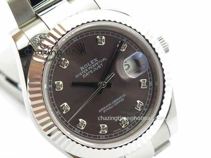DateJust SS Diam Bracelet II Best SS Edition Maker On BP SA3136 Dial 41mm Gray 0314